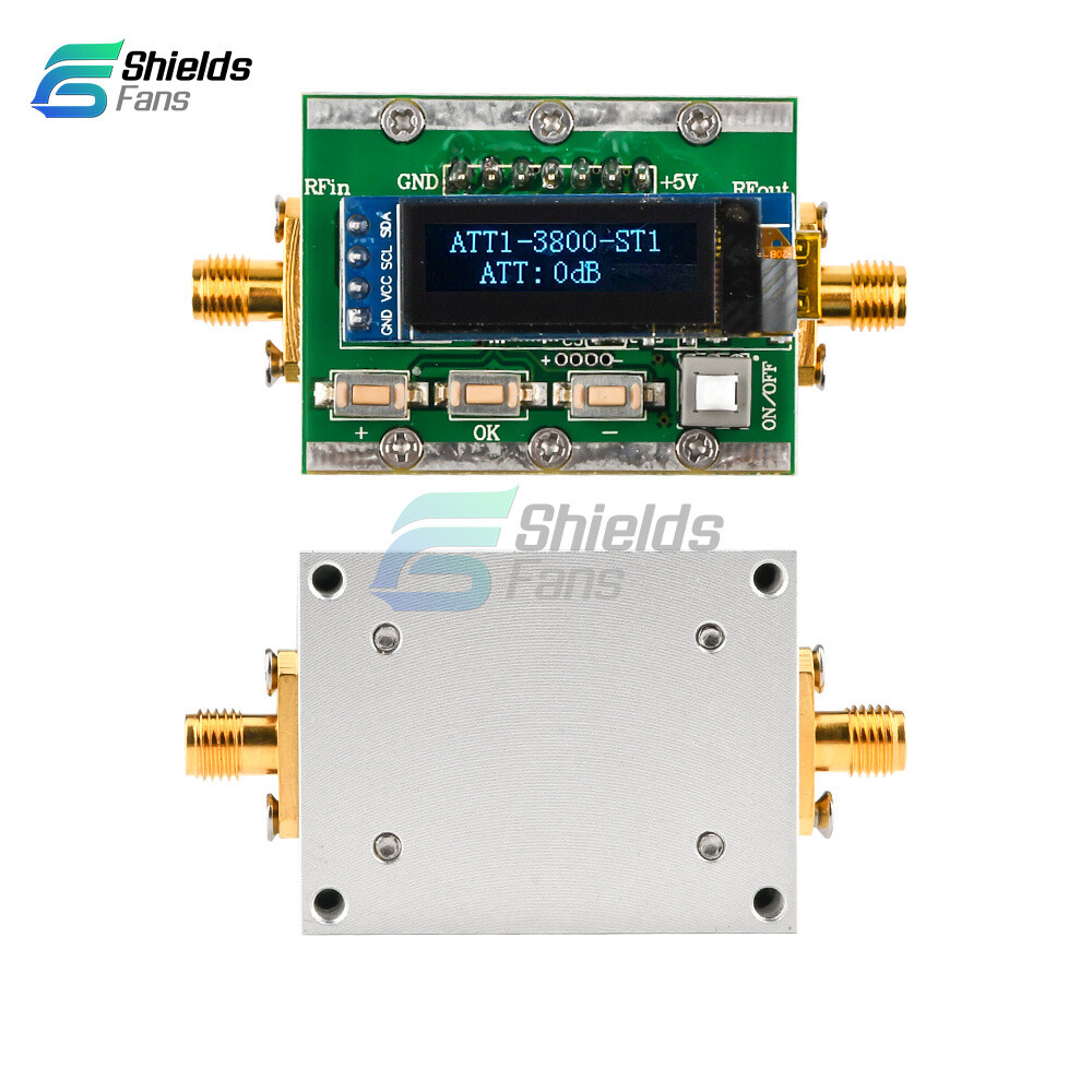 1MHZ-3800MHz Digital Programmable RF Attenuator Control 0-31dB Adjustable