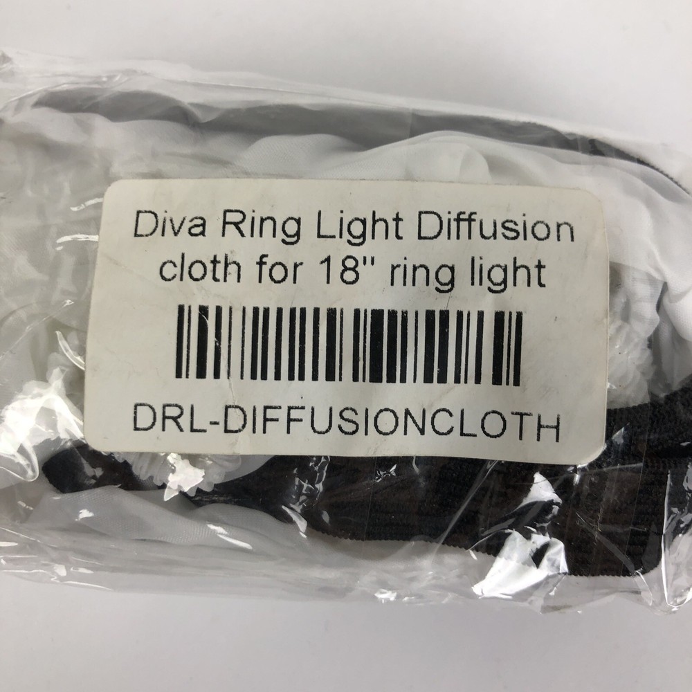 NOS White Diva Ring Light Diffusion Cloth - 18" Ring Light - Universal DRL