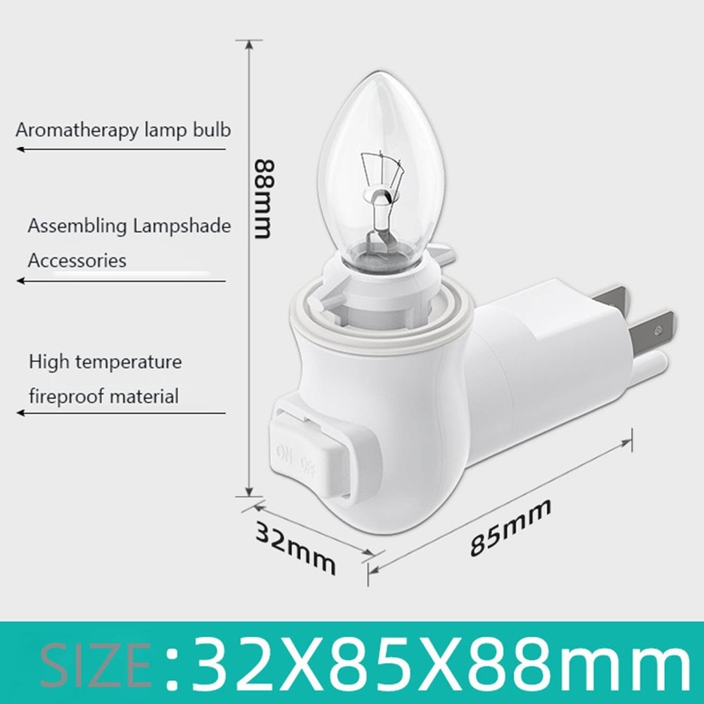 Plug in Night Light Module,Wall Light Plug with ON/Off Switch,E12 Base Socket...