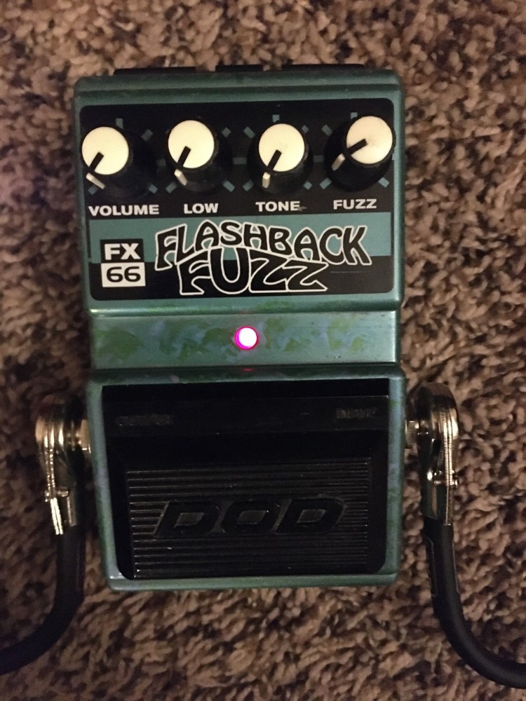 DoD Fx66 FlashBack Fuzz Guitar Effects Pedal, Nice Used Condition