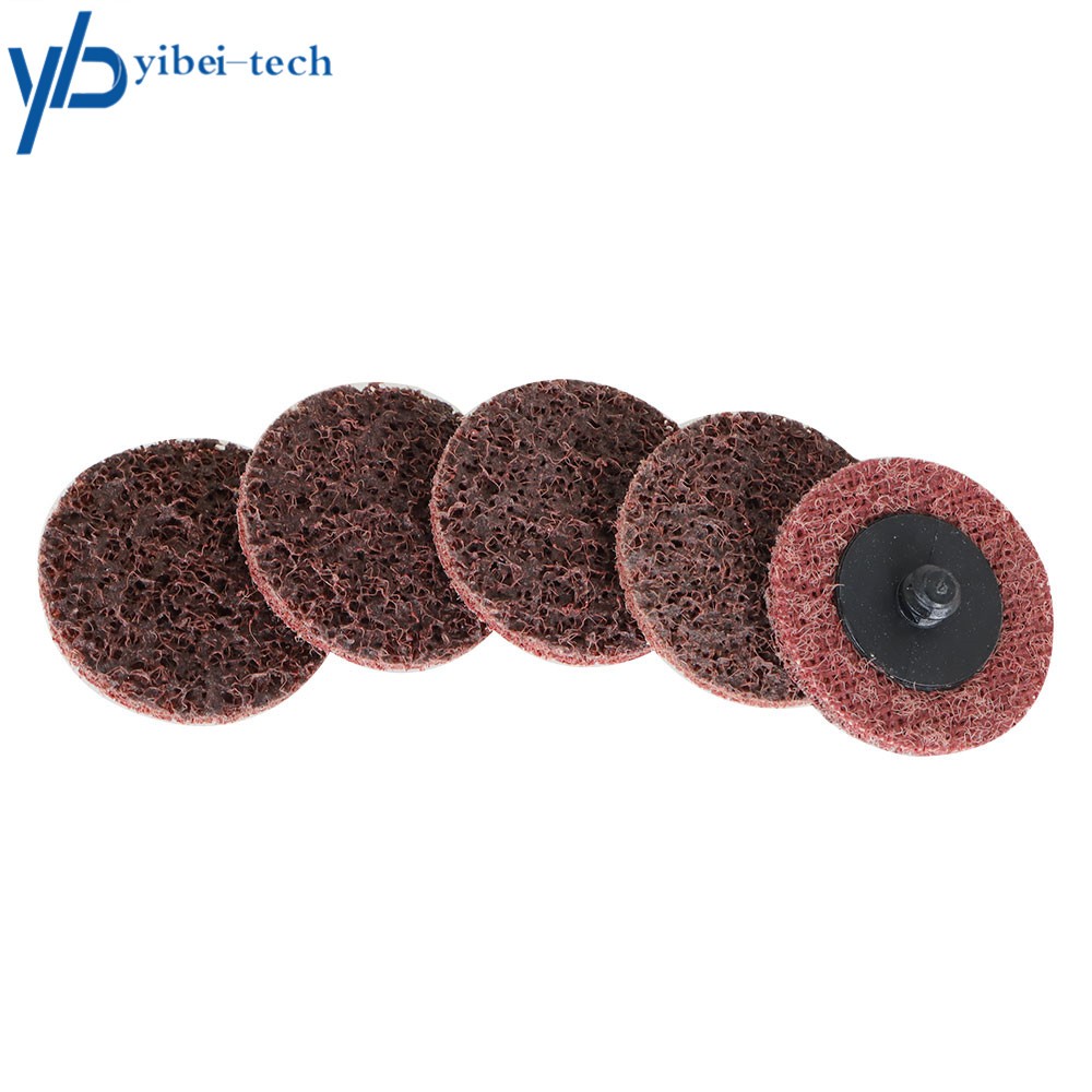 50× 2 inch Medium Surface Conditioning Discs Roll Lock Die Grinder Sanding Pads