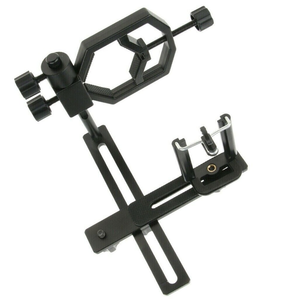 Universal Camera Connection Telescope Scope Adapter+Phone Clip Metal