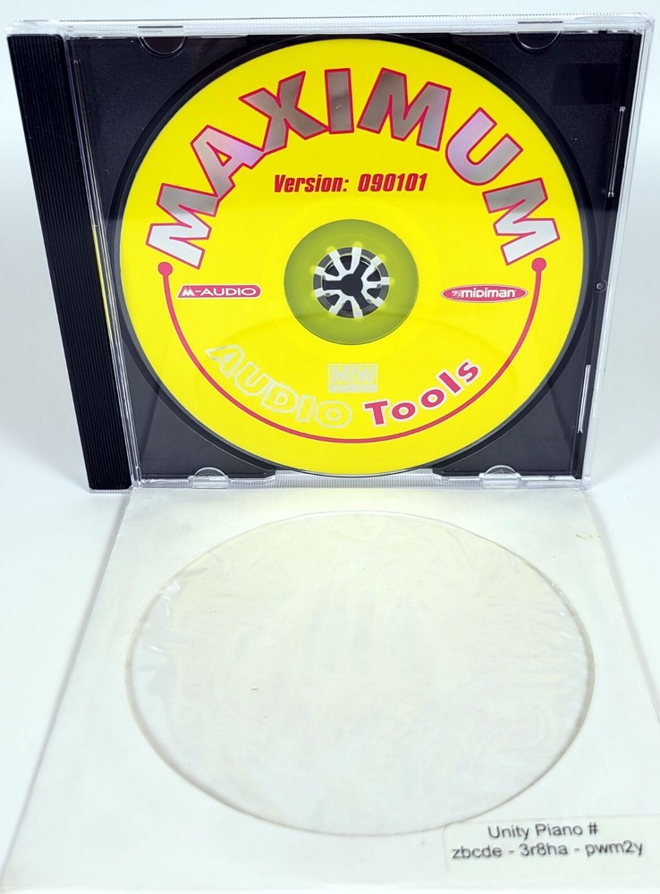 M-Audio Maximum Audio Tools CD Computer Software Midiman