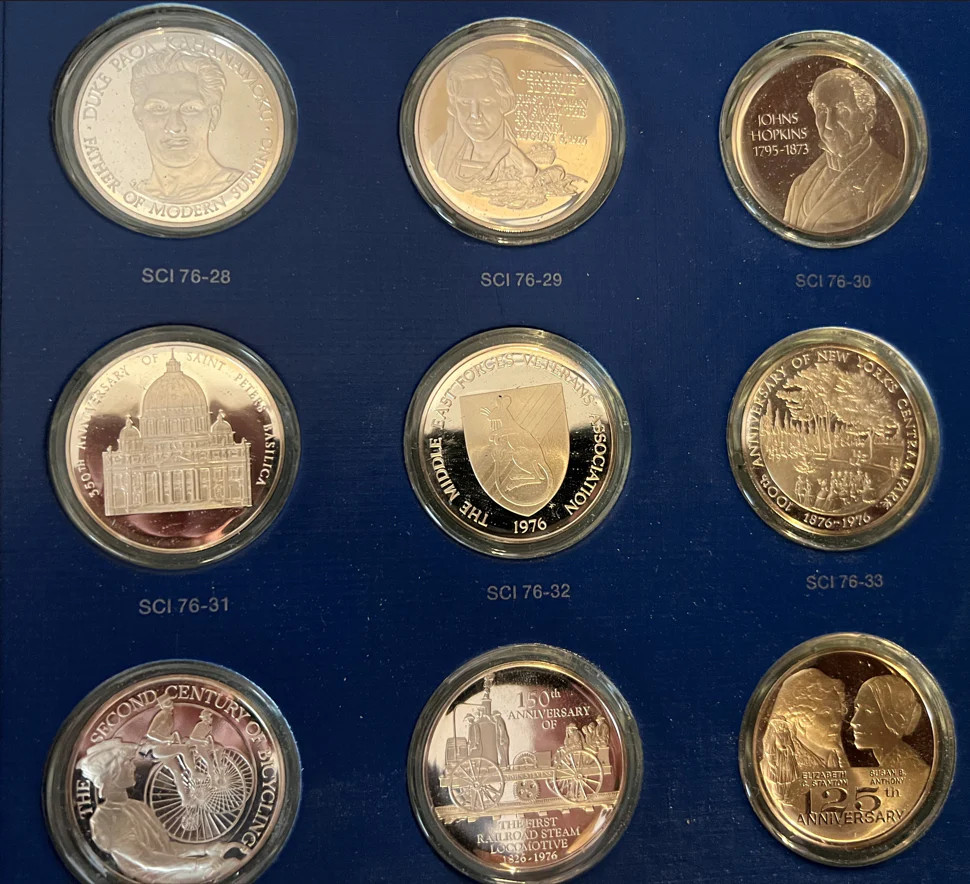 1976-Franklin Mint Special Commemorative Issues of First Addition Proofs