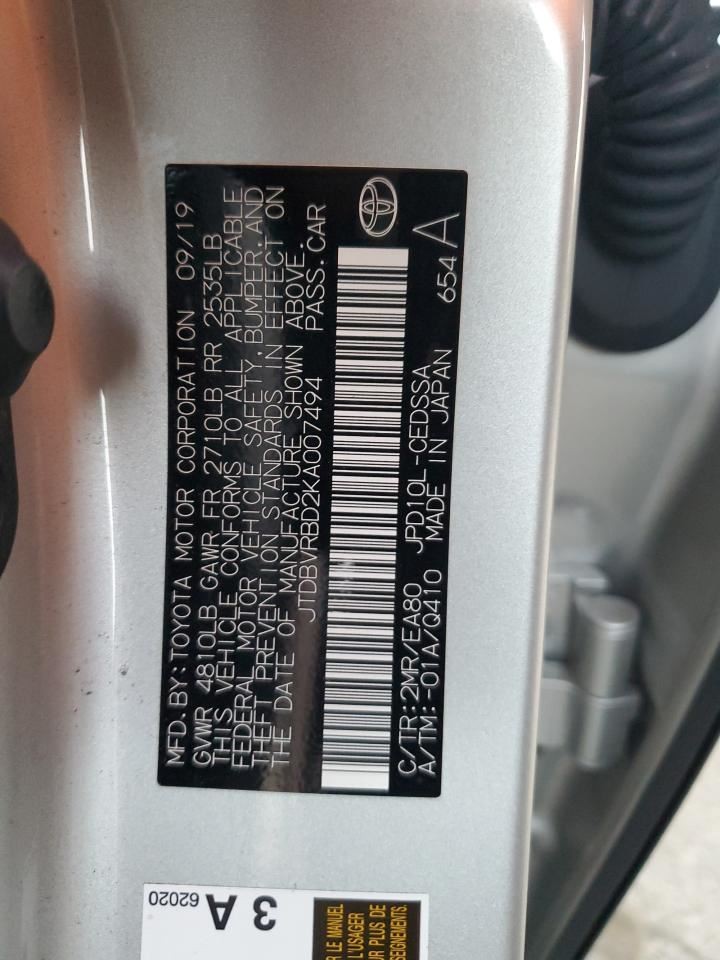 MIRAI 2019 RADAR SENSOR QUARTER MOUNTED 88162-62011