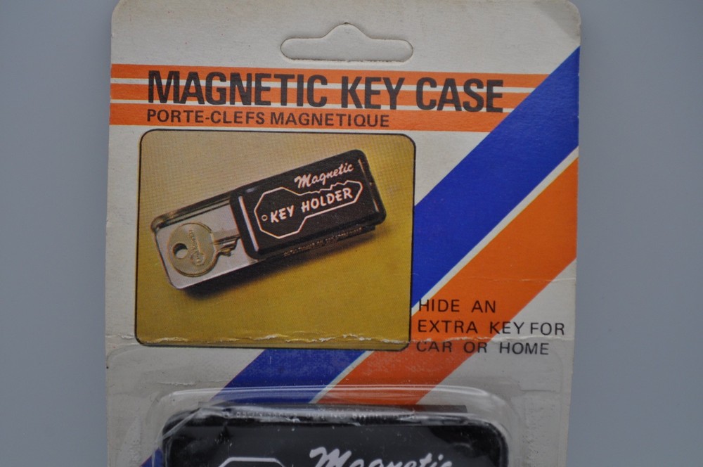 Key Holder Plastic Magnetic Box Black Plastic