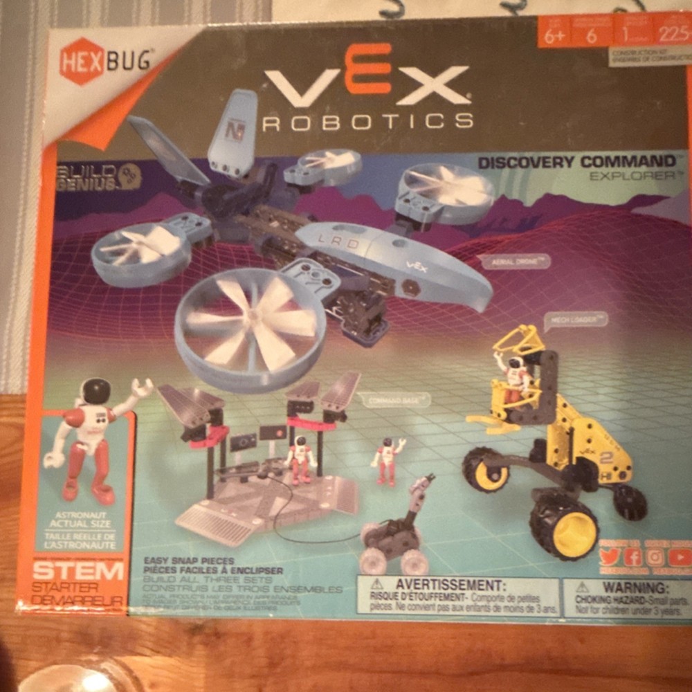 HEXBUG VEX Robotics Discovery Command Explorer STEM Kit 225+ Pieces