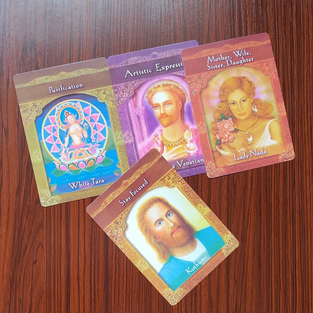 Ascended Masters Mini Oracle Card Deck with Digital Guidebook 3"x4"