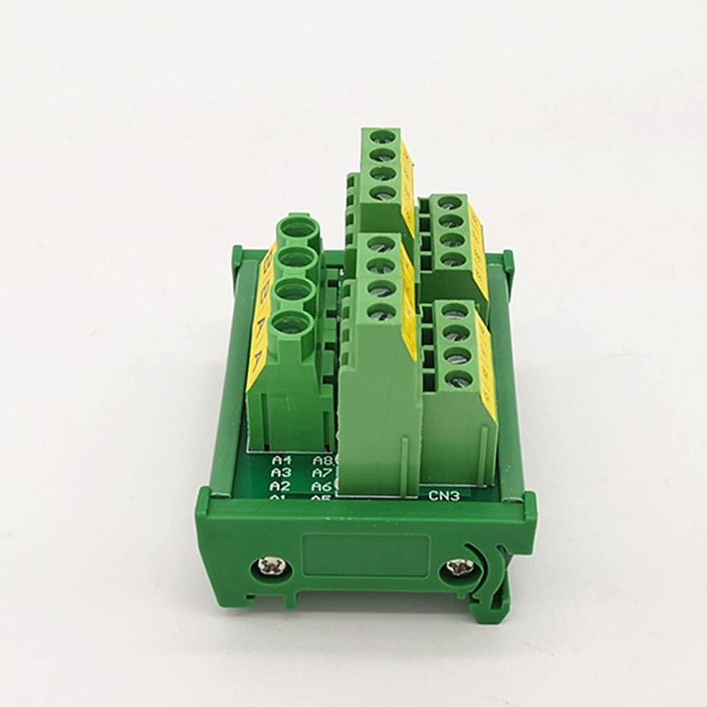 DIN Rail Mount 2x8 Position Power Distribution Module Board.