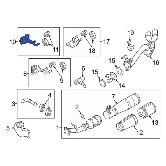 Genuine Ford Exhaust System Hanger Bracket BC3Z5260A