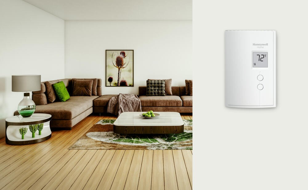 8" White Silver Digital Electric Seat Baseboard Non Programmable Thermostat