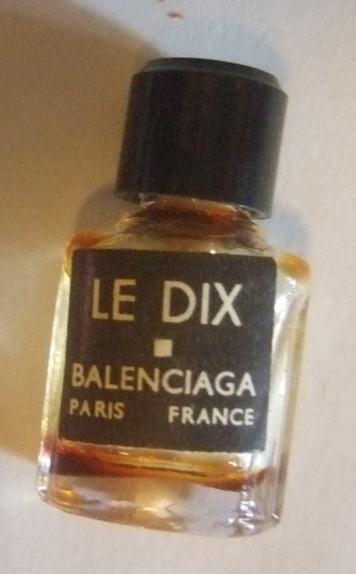 Balenciaga Le Dix Miniature Perfume Bottle Sample Perfume Empty