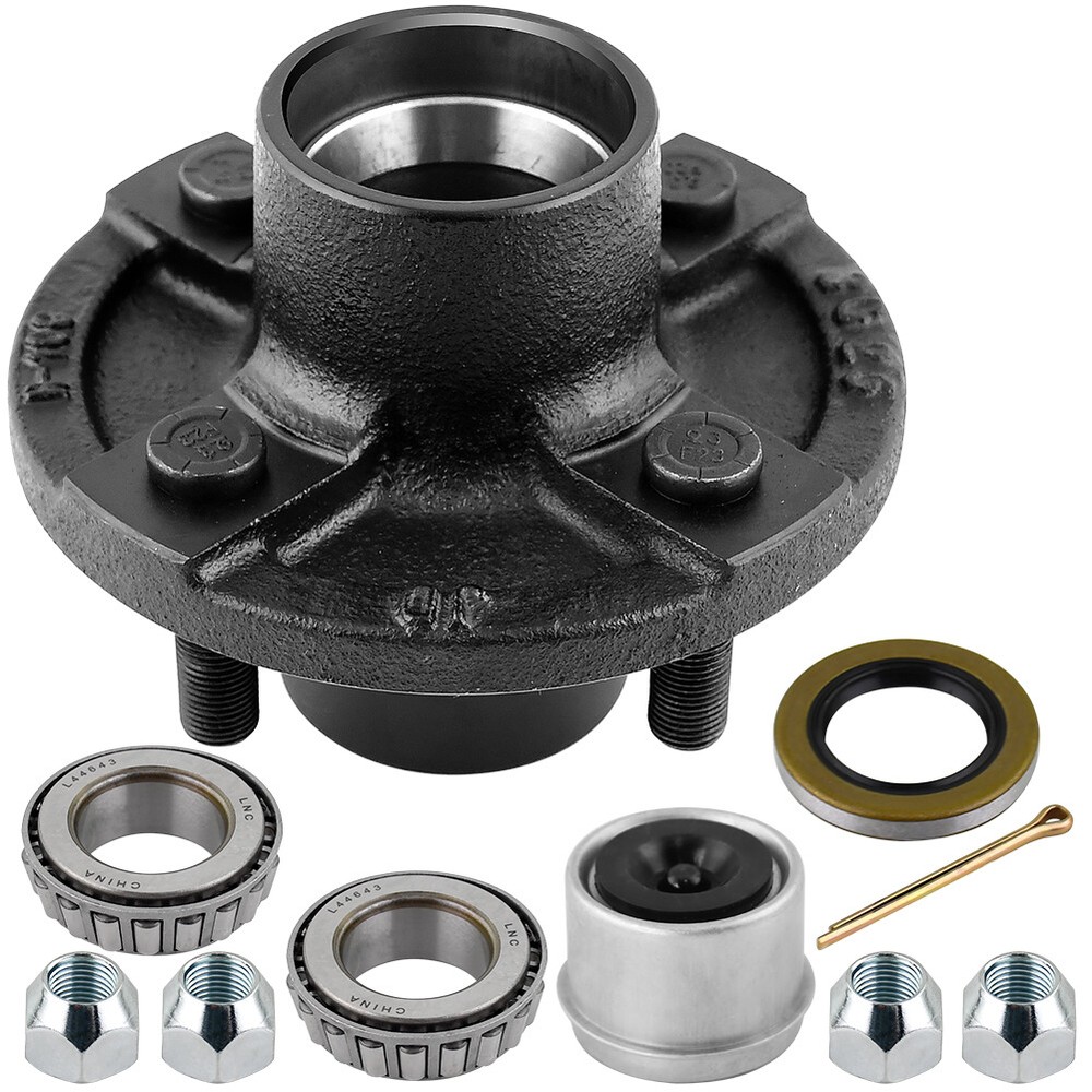 2 Trailer Idler Hub Kits 4 on 4 for 2000 lbs Axle 4x4 4 Lug Trailer Hub Kit G20