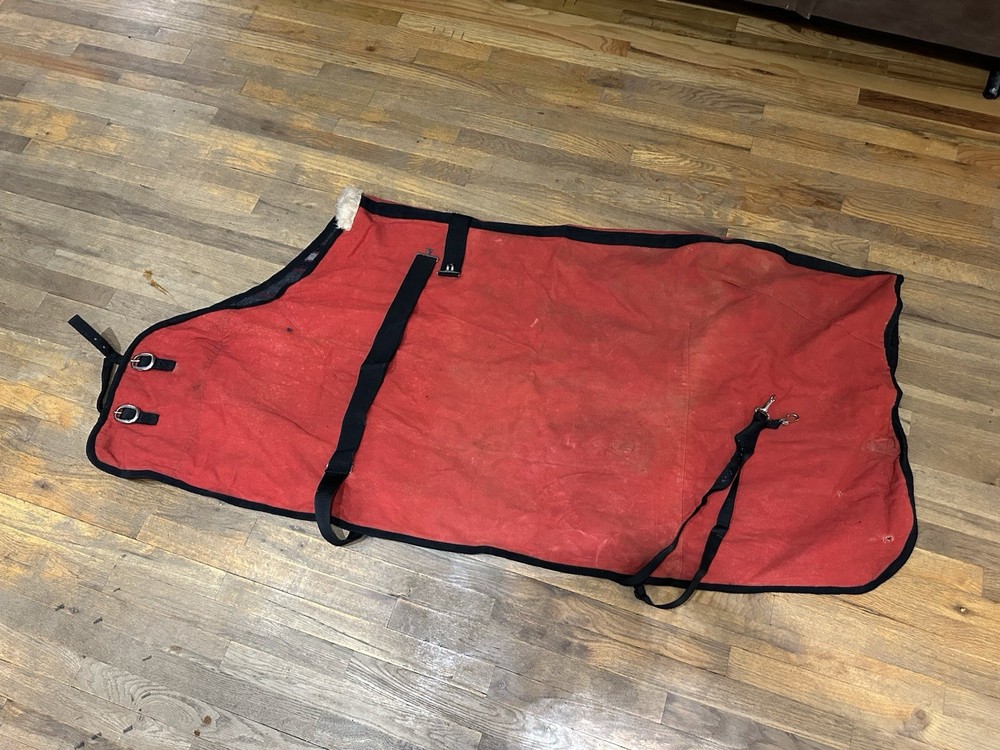 Horse Tack - 68” Red Canvas Blanket