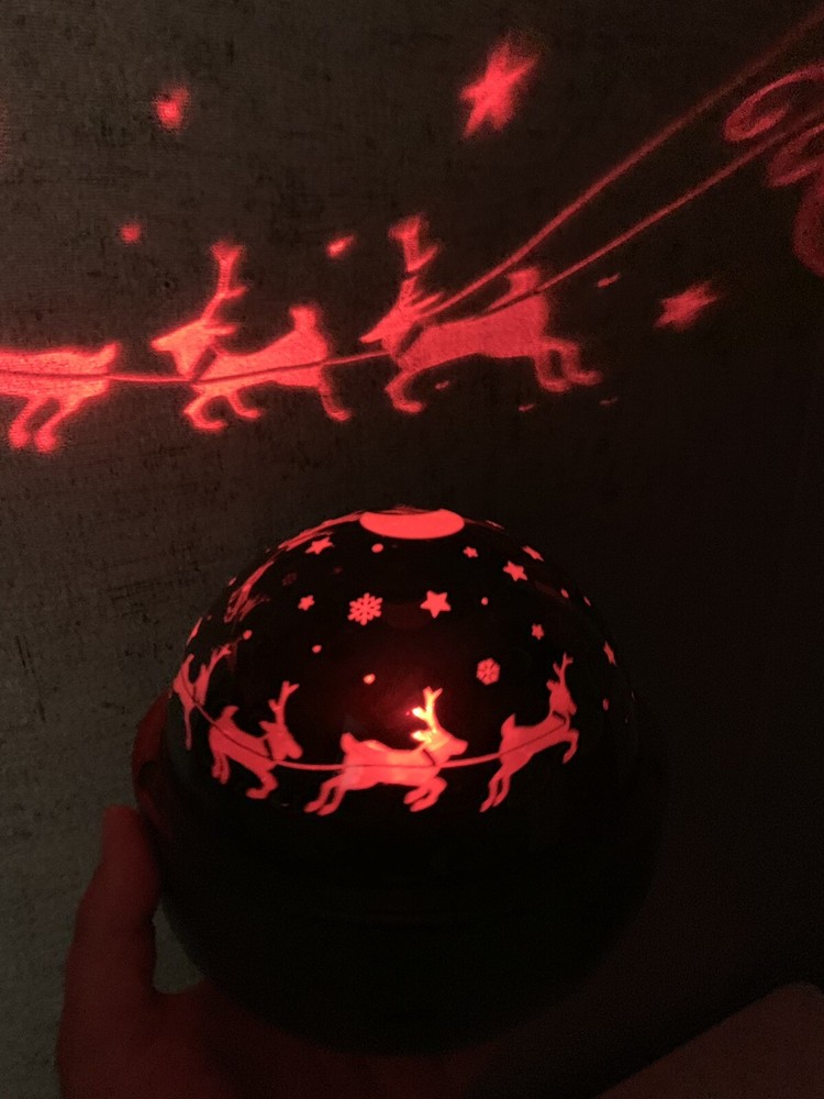 LED LIGHTSHOW SHADOWLIGHT LED PROJECTION TABLETOP MULTICOLOR GEMMY Night Light