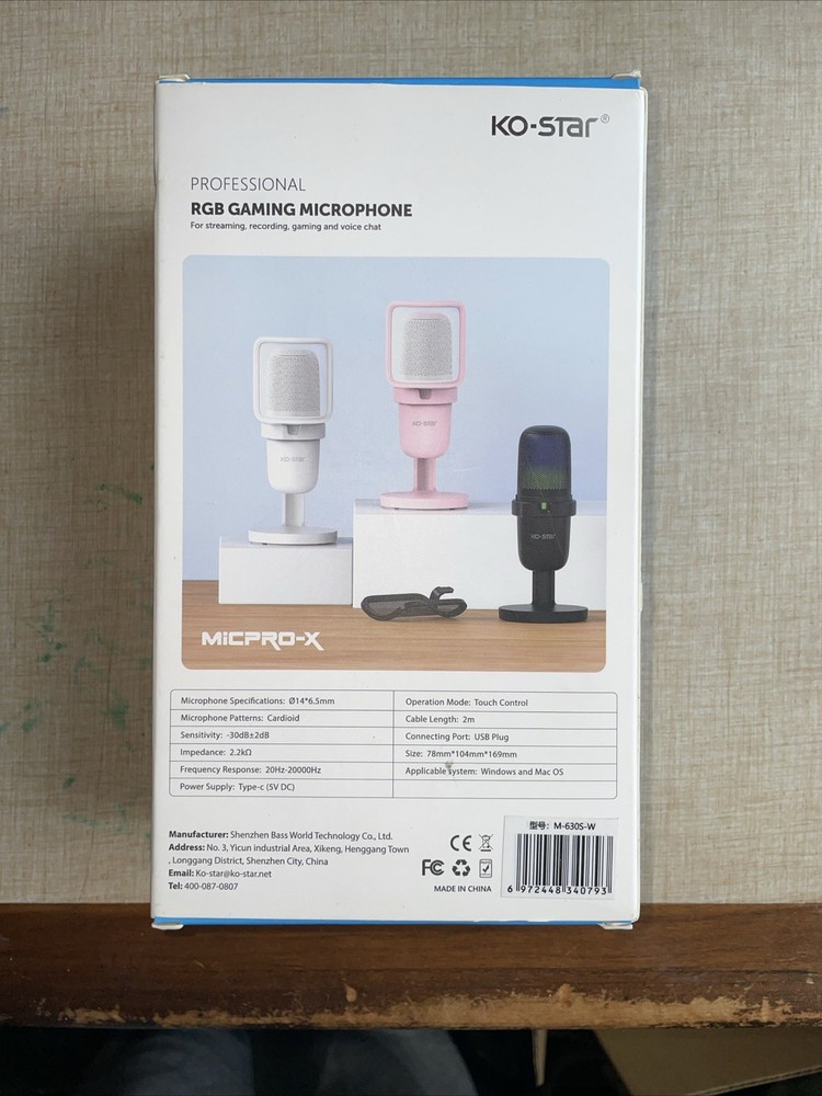 Ko-Star Micro-X RGB Gaming Microphone