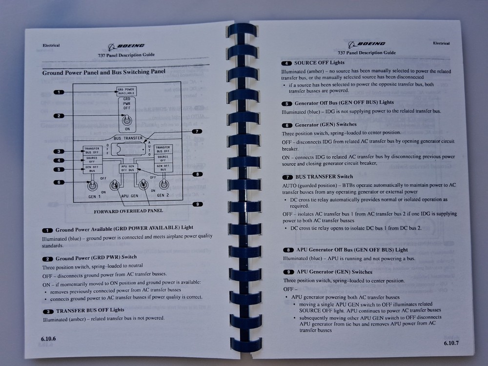 Boeing 737 Instrument Panel Description Guide American Airlines B737