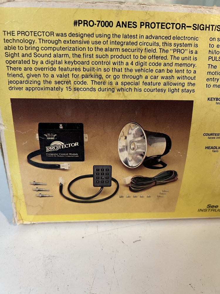 Anes Protector The Ultimate Electronic Anti-theft System Vintage