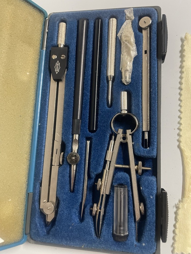 Vintage Alvin 515 precision drawing tool set, made in Germany
