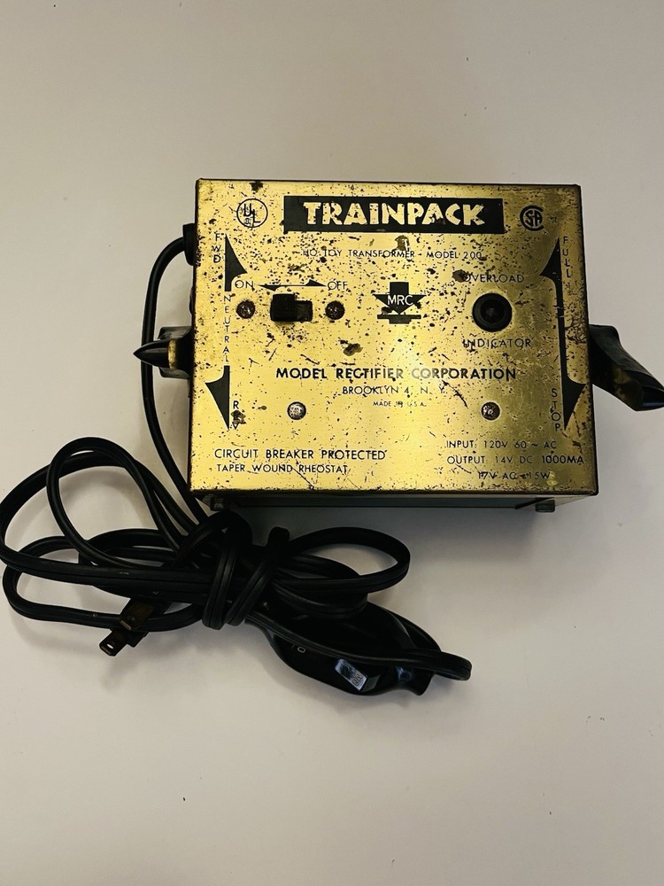 MRC Model 200 Trainpack HO Toy Train Transformer
