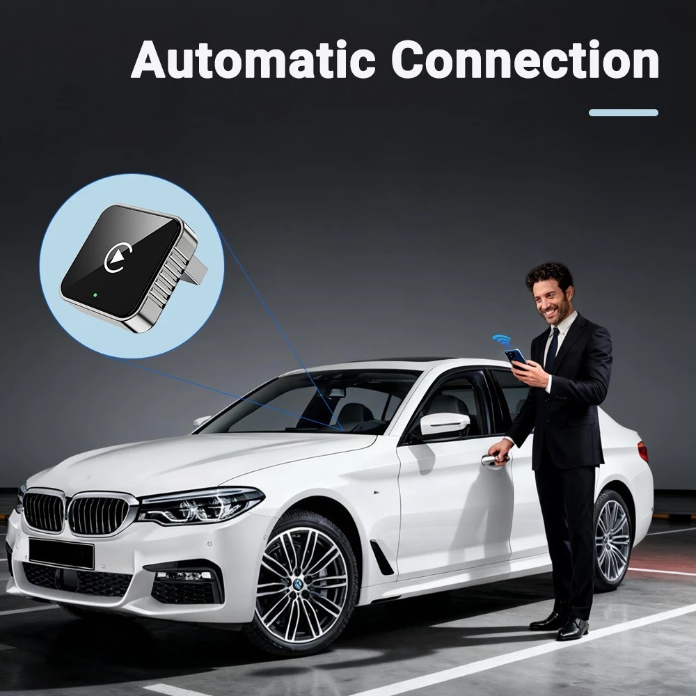 USB Auto Wireless CarPlay Adapter For Apple Android Wireless Dongle Plug ＆ Play