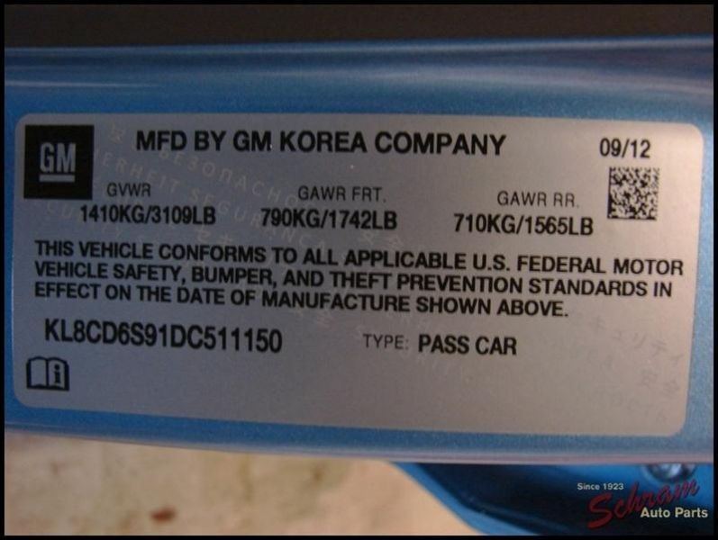 13 SPARK TIMING COVER 1343445