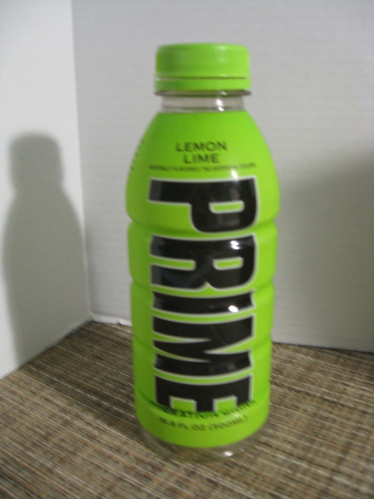 Prime Hydration Drink Beverage By Logan Paul - EMPTY Bottle - Lemon Lime - 2022