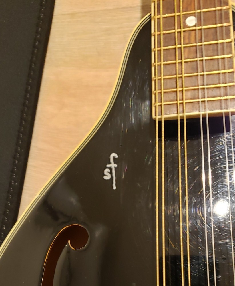 Galveston Autographed A-Style Mandolin Black
