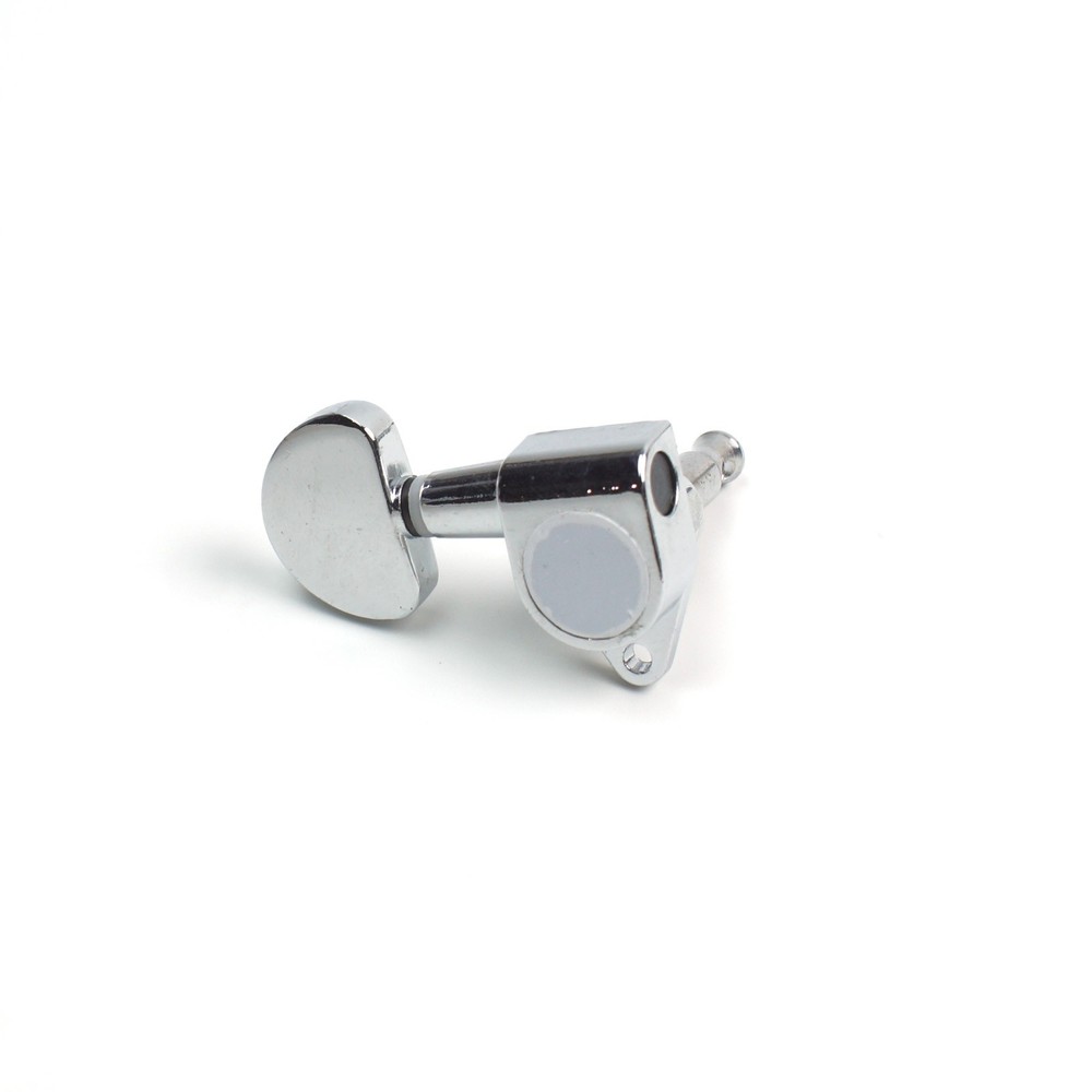 1x Guitar Machine Head Tuning Key Peg Mushroom-Shape, Treble Side G/B/E Chrome