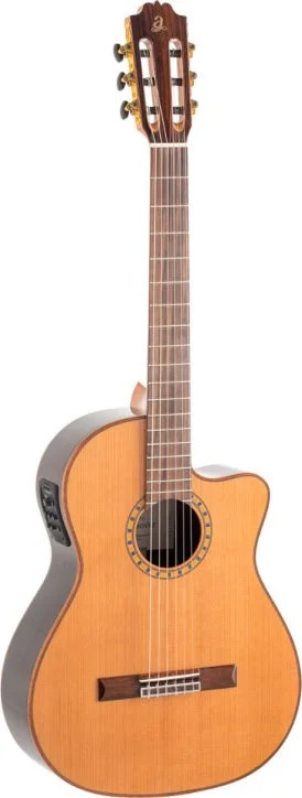 Admira Crossover cutaway electrified classical guitar with solid cedar top, E...