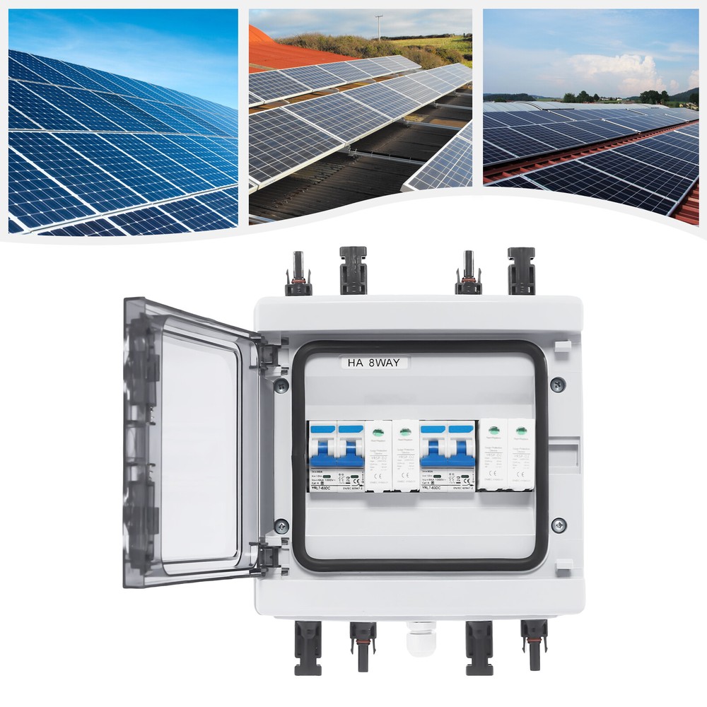2 Strings Disconnect Switch Circuit BreakerSolar Combiner Box For Solar Panel