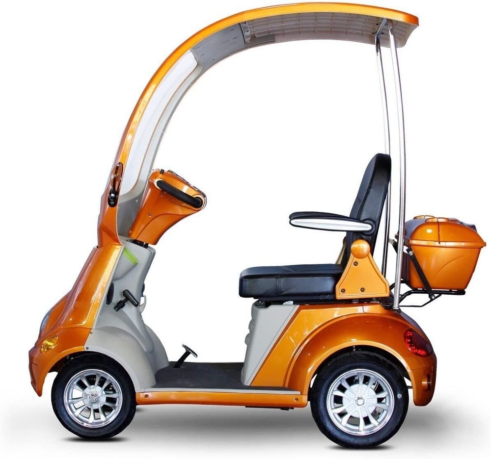 Mobility Scooter with Canopy Color: Orange