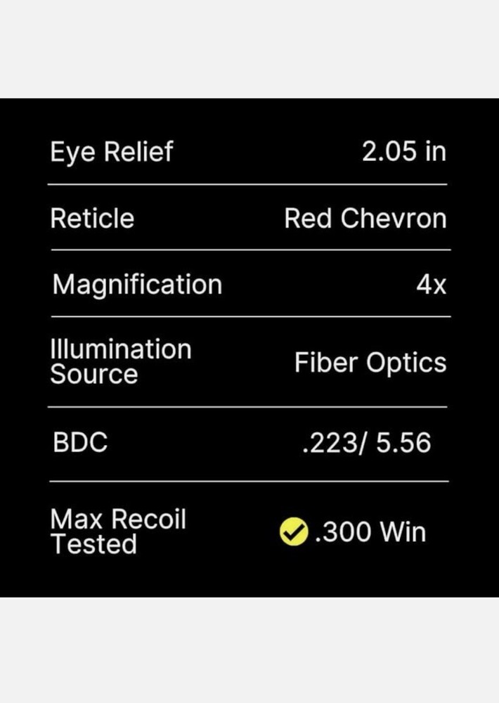 HWU SATURN 4x32 Tactical Scope