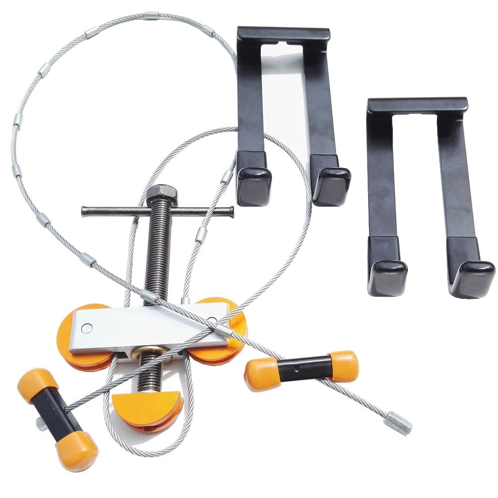 SHARROW Portable Hand Held Compound Bow Press with 2 Quad Brackets Bow String...
