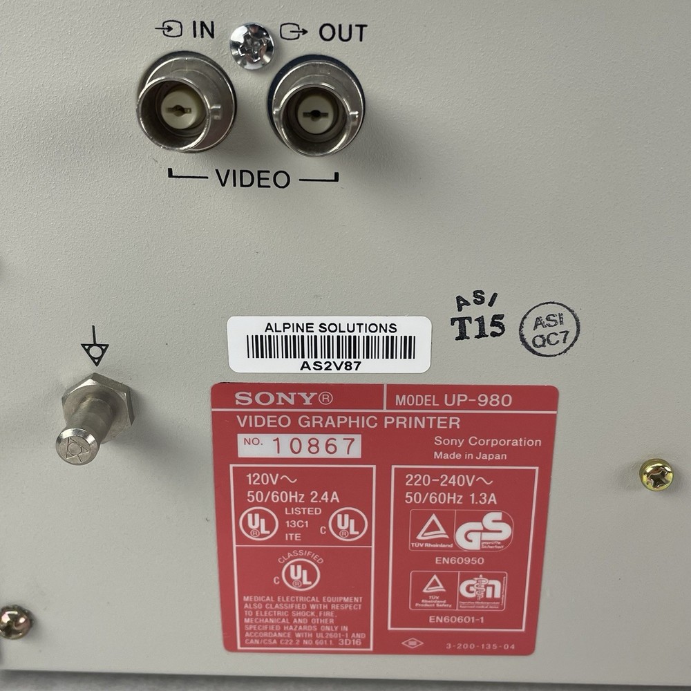 Sony UP-980 Video Graphic Printer