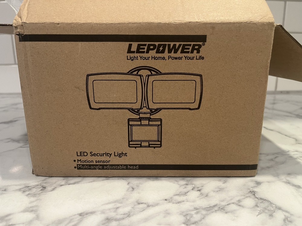 Read Details! LEDPOWER LED security light motion sensor Multi-angle Adjustable