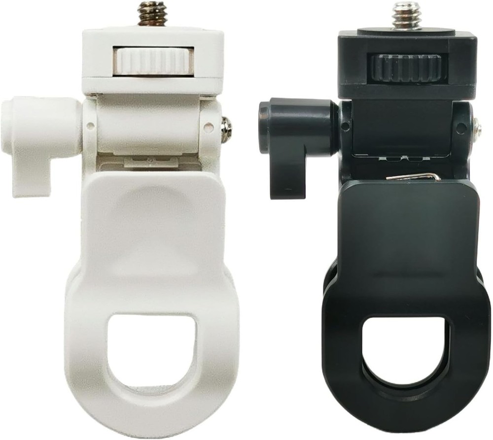 Multifunction Webcam Mount Clamp with Adjustable Light Holder Set of 2