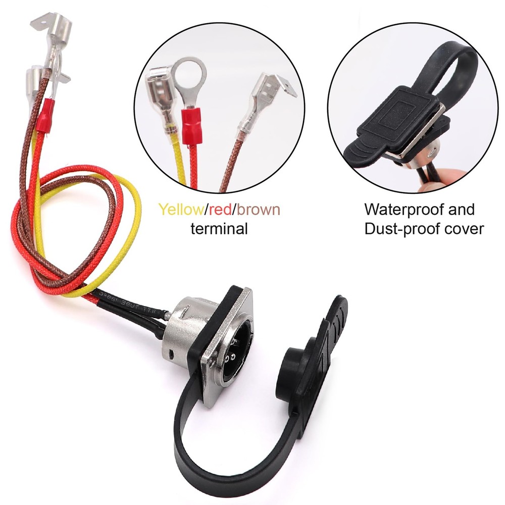 12V 500A 12000Lb Winch Hand Wired Remote Controller Kit with Control Socket A...