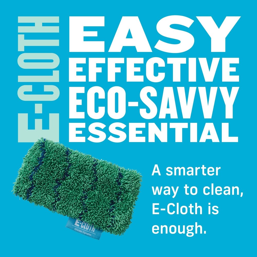 E-Cloth Kitchen Dynamo, Premium Microfiber Non-Scratch Kitchen Dish Scrubber ...