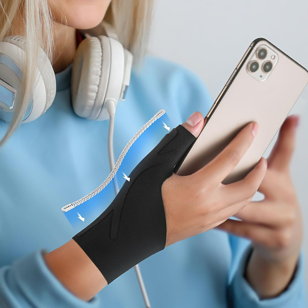 Thumb Wrist Brace Copper Compression Stabilizer Thumb Support Spica Splint for C