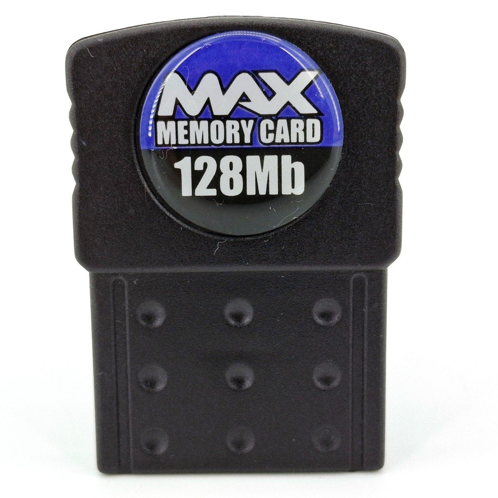 Nintendo GameCube MAX Memory Card 128 MB High Capacity Tested & Working