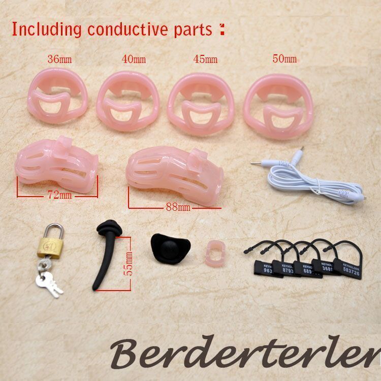 New Electric Chastity Device with Embedded Modular Design Padlock Constraint