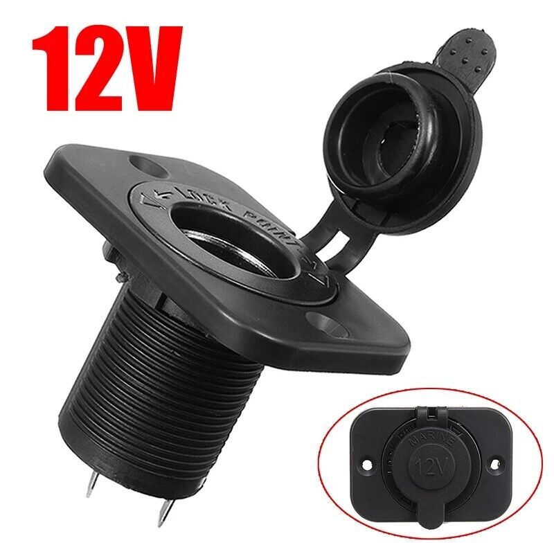 4 PACK 12V Cigarette Lighter Socket Car Marine Motorcycle ATV RV Power Socket US