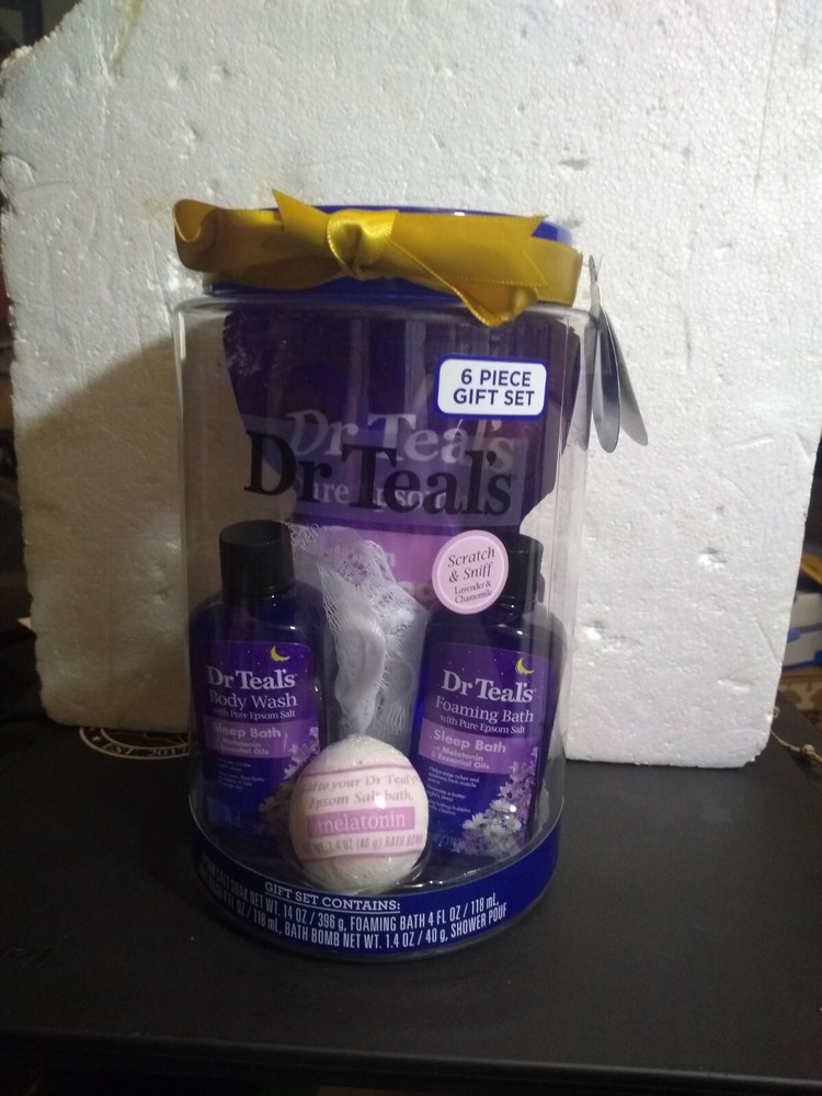 Dr Teal's 6-Piece Gift Set Melatonin New