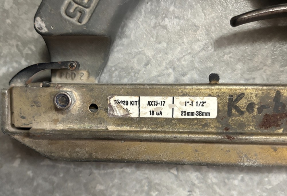 Senco Model L Pneumatic stapler with case