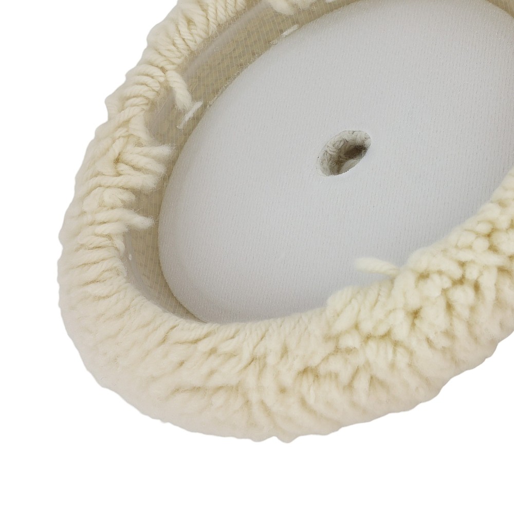 7" Hook Loop Wool Compound Bonnet Car Polishing Pad Polisher Buffer