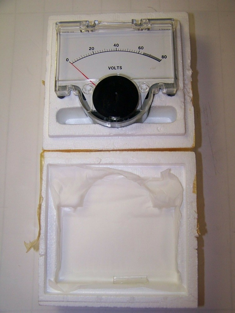NEW HEWLETT PACKARD ANALOG PANEL METER 0 - 80 VOLTS  1120-1351
