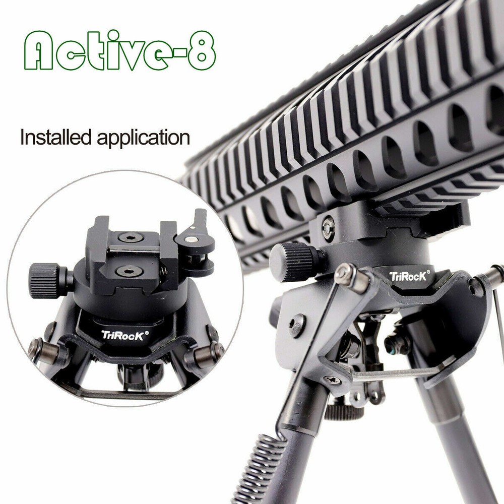 ACTIVE-8 Multi_Function Bipod Adapter QD Picatinny Rail Mount Swivel Stud