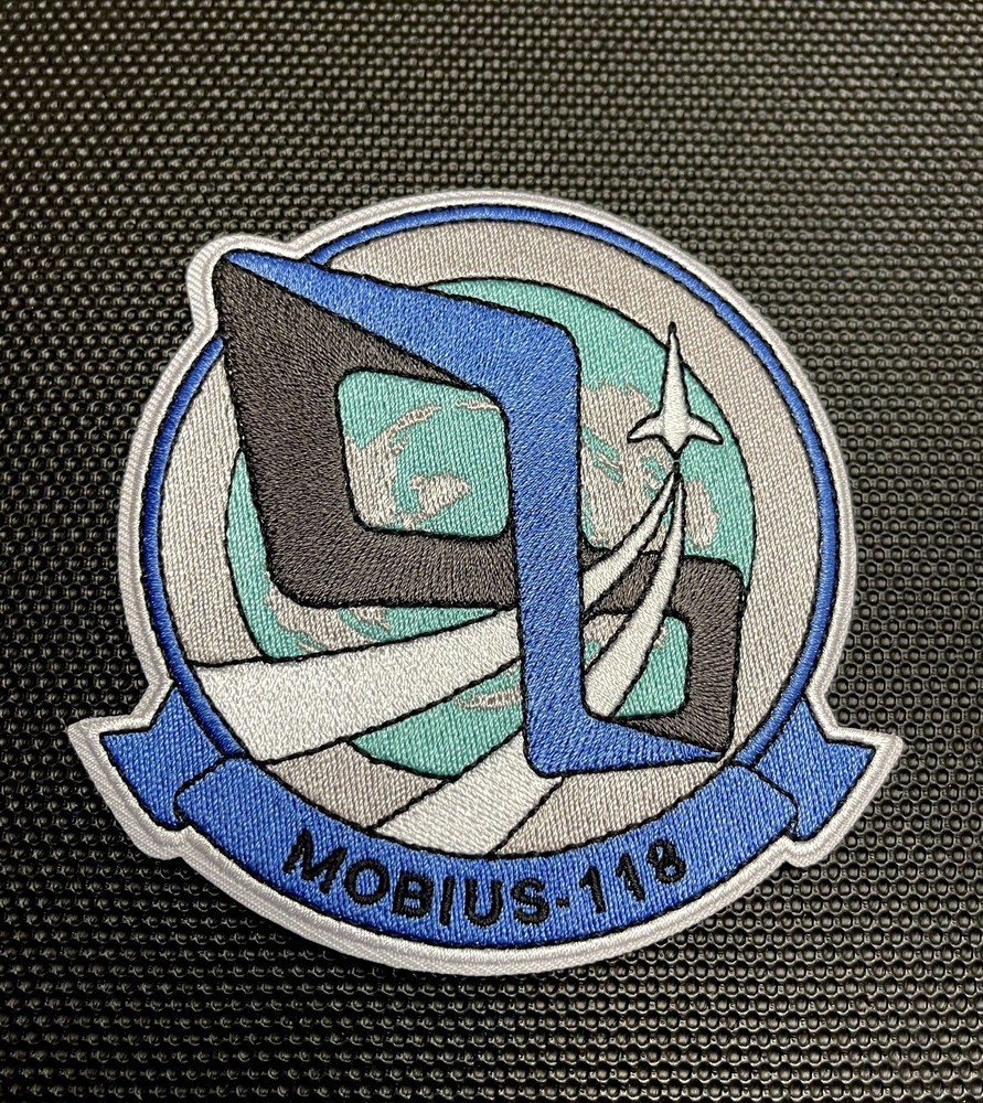 Premium Ace Combat MOBIUS 118 Squadron Embroidered Morale Patch Hook/Loop Backed