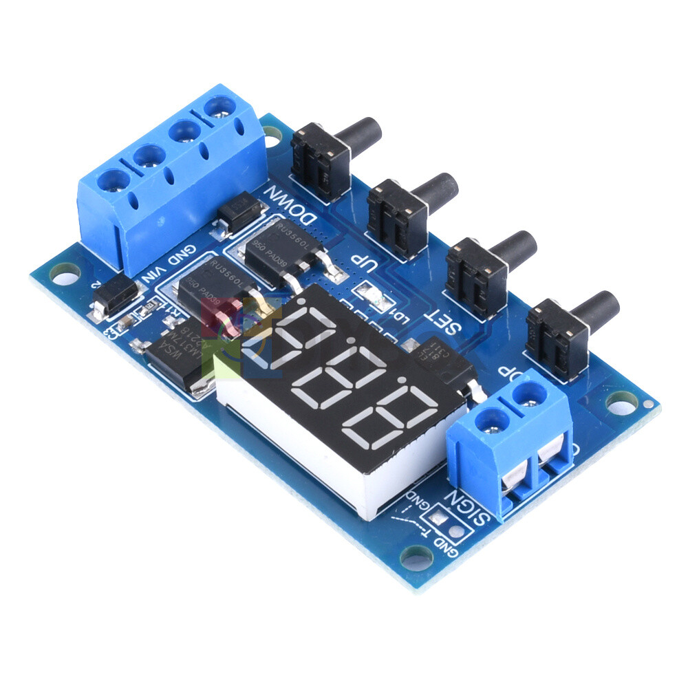 DC 5V-36V Trigger Cycle Timer Delay Relay Switch Circuit Module MOS Tube w/ Case